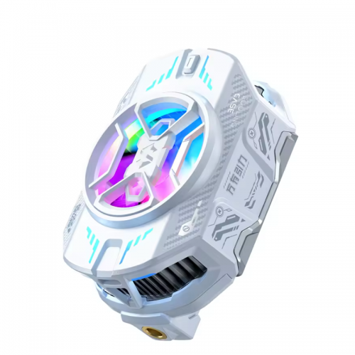 Black Shark FunCooler 4 Pro Phone Cooling Heatsink Fan Type C RGB Better Gaming Fun Phone BlackShark Fun Cooler for ios iphones Android - White